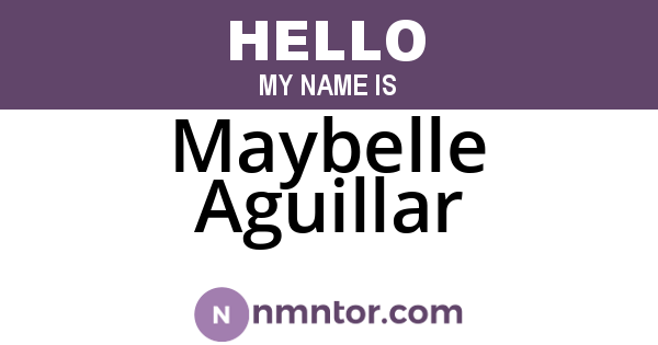 Maybelle Aguillar