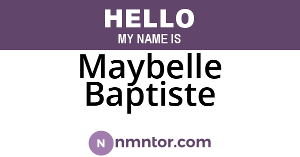 Maybelle Baptiste