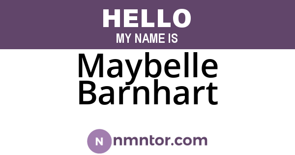 Maybelle Barnhart