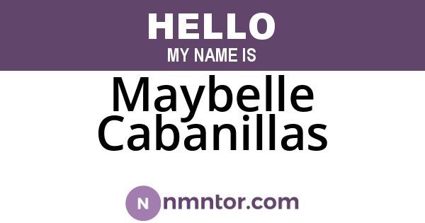 Maybelle Cabanillas