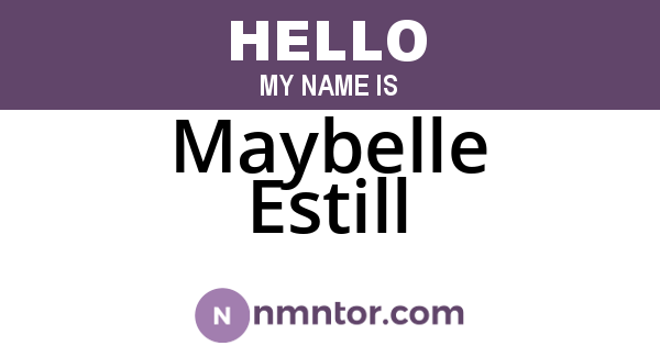 Maybelle Estill