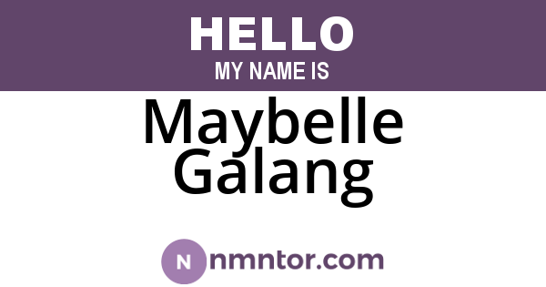 Maybelle Galang