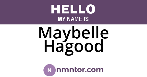 Maybelle Hagood
