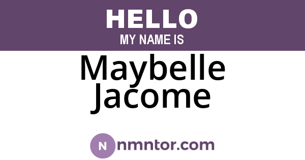 Maybelle Jacome