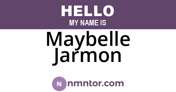 Maybelle Jarmon