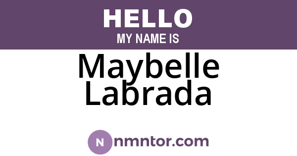 Maybelle Labrada