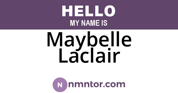 Maybelle Laclair