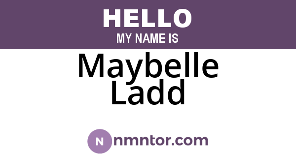 Maybelle Ladd