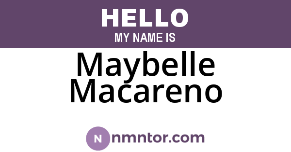 Maybelle Macareno