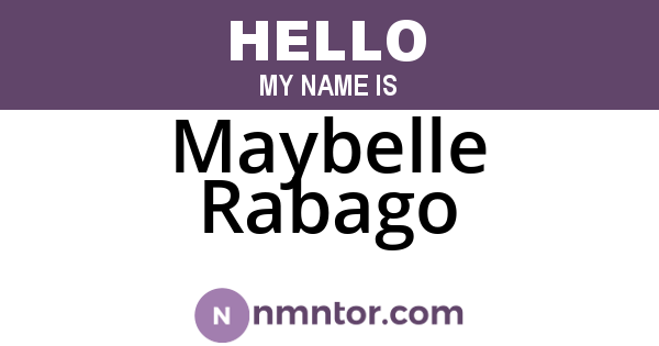Maybelle Rabago