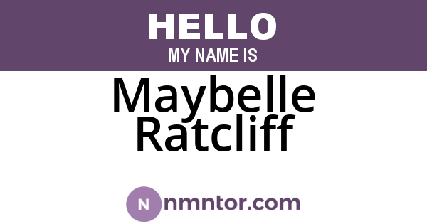 Maybelle Ratcliff