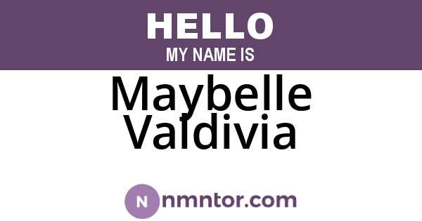 Maybelle Valdivia