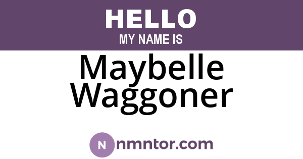 Maybelle Waggoner