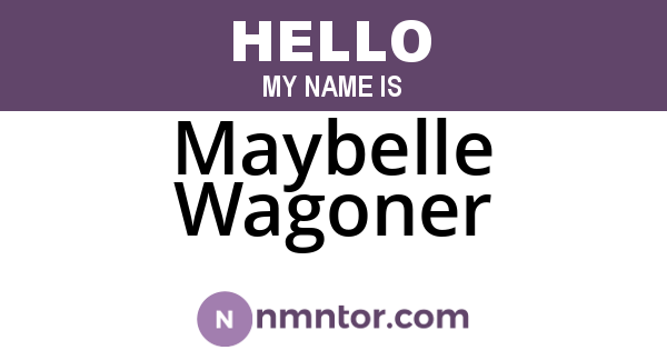 Maybelle Wagoner