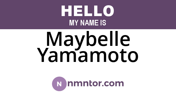 Maybelle Yamamoto