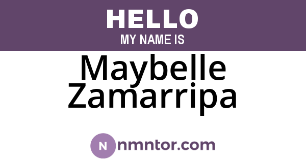 Maybelle Zamarripa