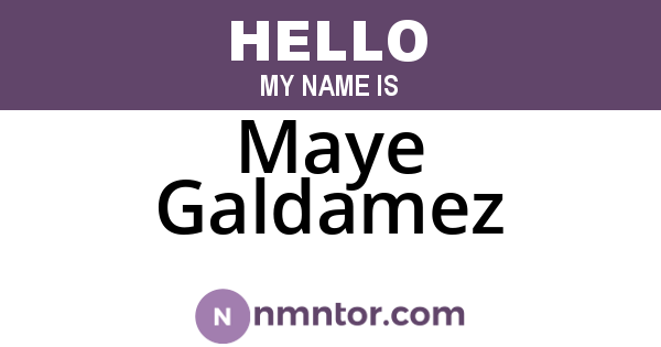 Maye Galdamez