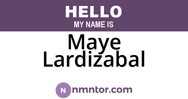 Maye Lardizabal
