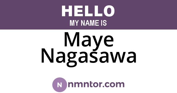Maye Nagasawa