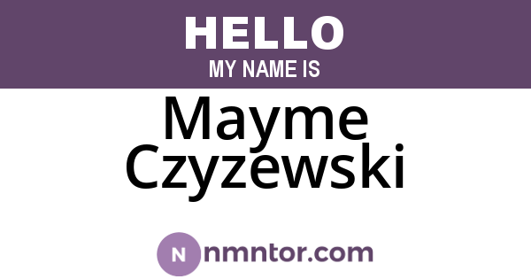 Mayme Czyzewski