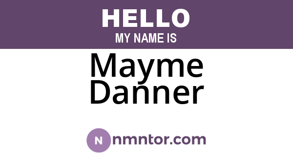 Mayme Danner