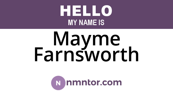 Mayme Farnsworth