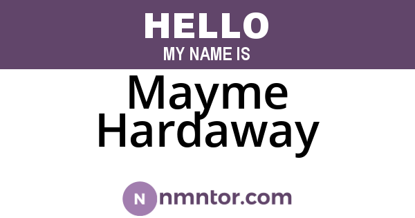 Mayme Hardaway
