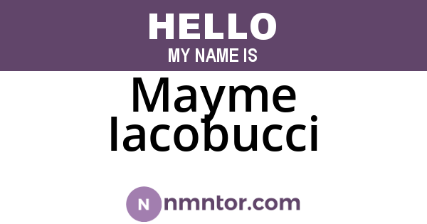Mayme Iacobucci