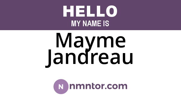 Mayme Jandreau