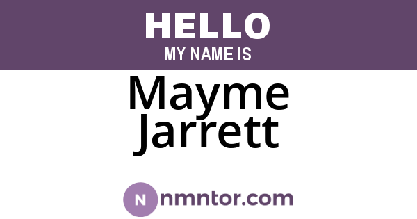 Mayme Jarrett