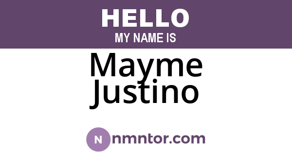 Mayme Justino