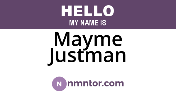 Mayme Justman