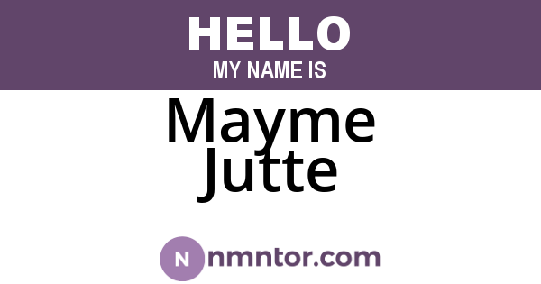 Mayme Jutte