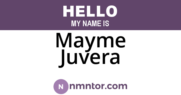 Mayme Juvera