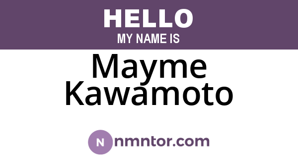 Mayme Kawamoto