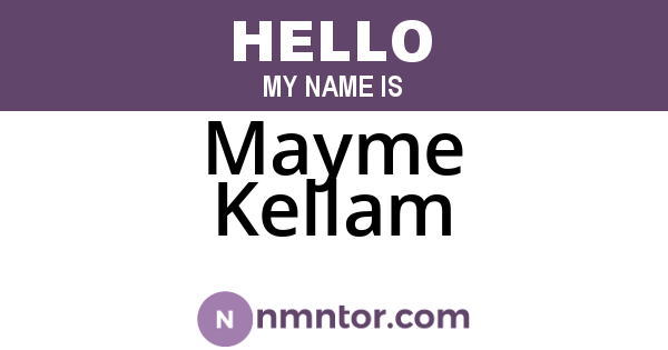 Mayme Kellam