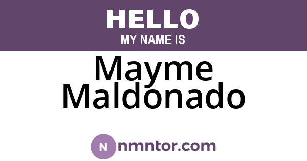 Mayme Maldonado