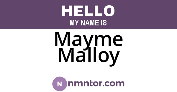 Mayme Malloy