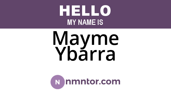 Mayme Ybarra