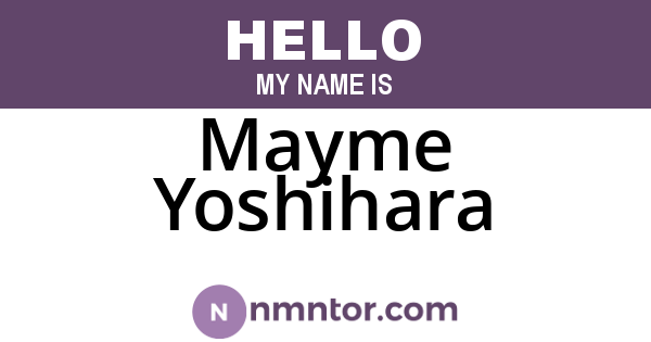 Mayme Yoshihara