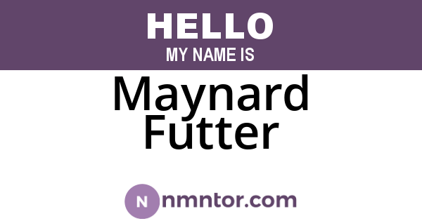 Maynard Futter