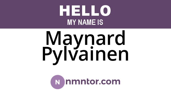 Maynard Pylvainen