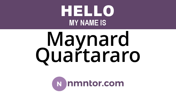 Maynard Quartararo