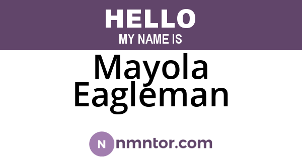 Mayola Eagleman