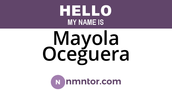 Mayola Oceguera