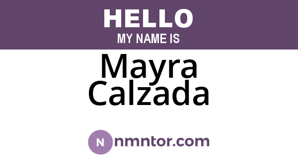 Mayra Calzada