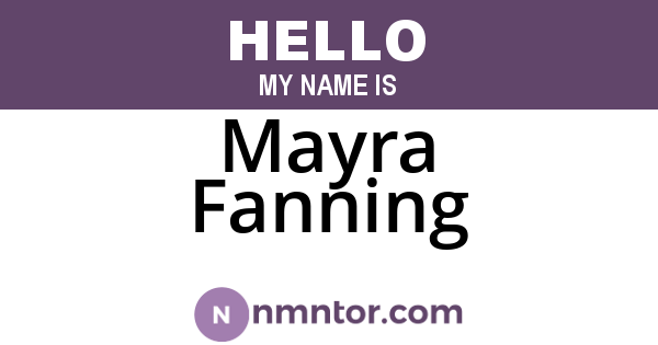 Mayra Fanning