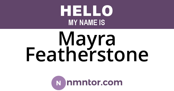 Mayra Featherstone