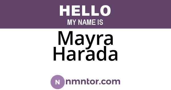Mayra Harada