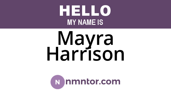Mayra Harrison